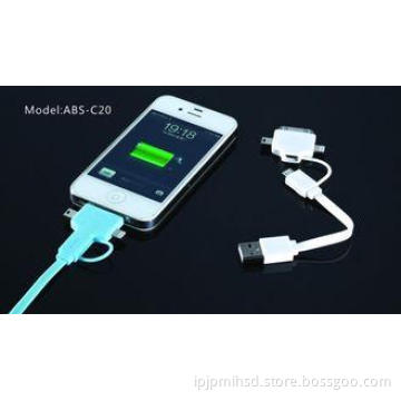 Colorful 1M IPhone 5 Apple Charger Cable 4 In 1 Micro USB C